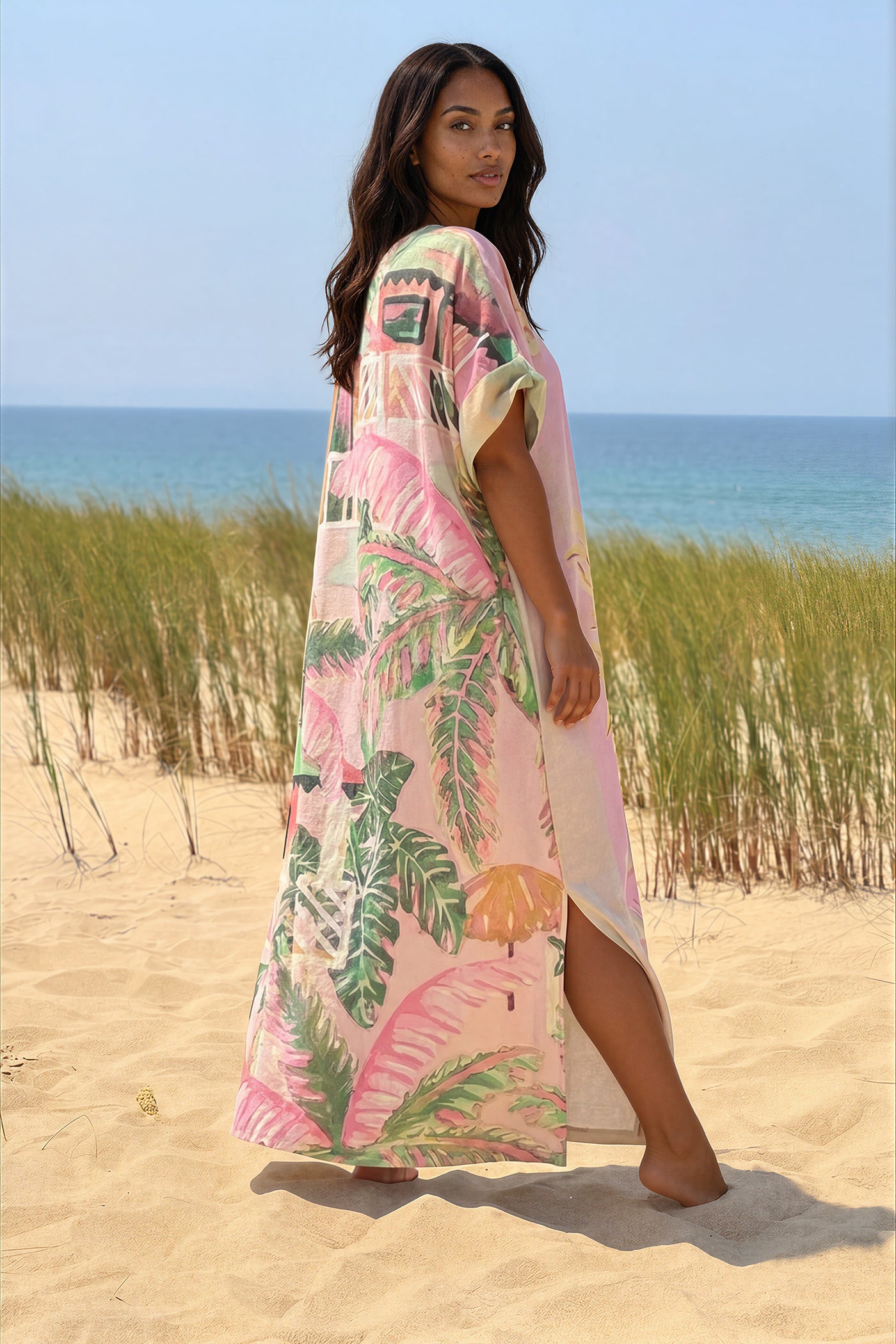 Glitter Knit Sun Caftan