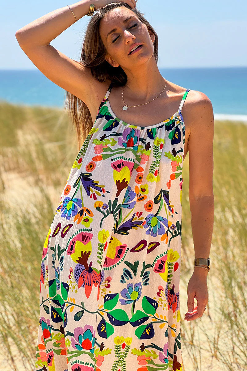 Multicolor Floral Maxi Dress