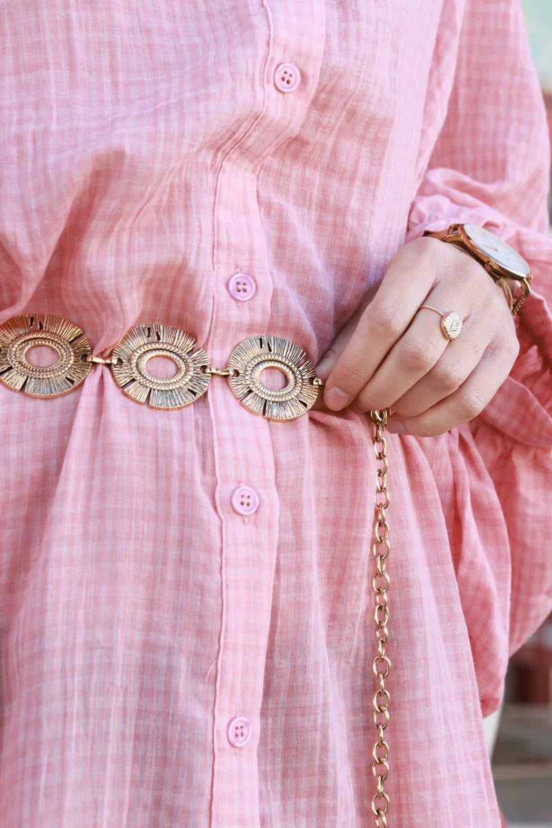 Antique Golden Medallions Necklace