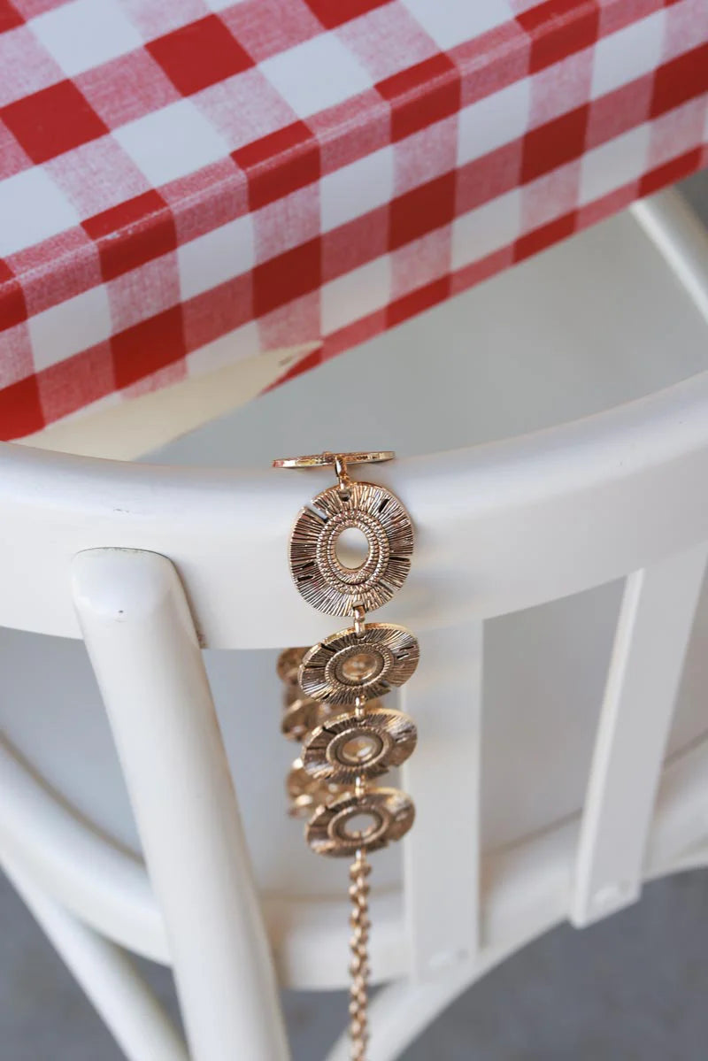 Antique Golden Medallions Necklace