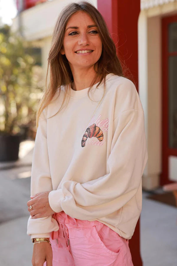 Beige Bakery Sweet Croissant Sweater