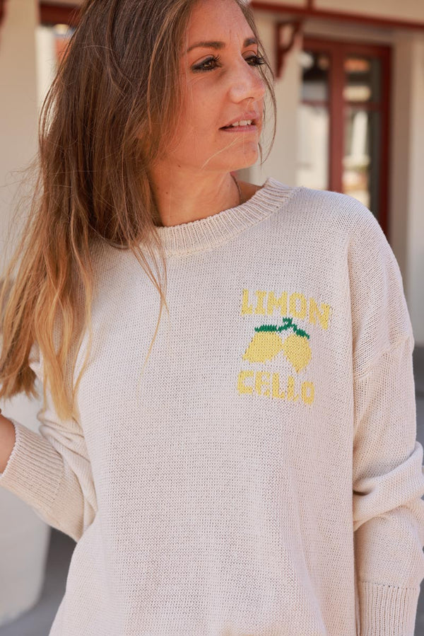 Beige Limoncello Knit Sweater