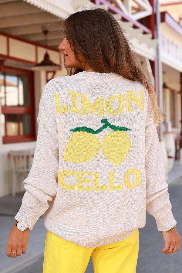 Beige Limoncello Knit Sweater