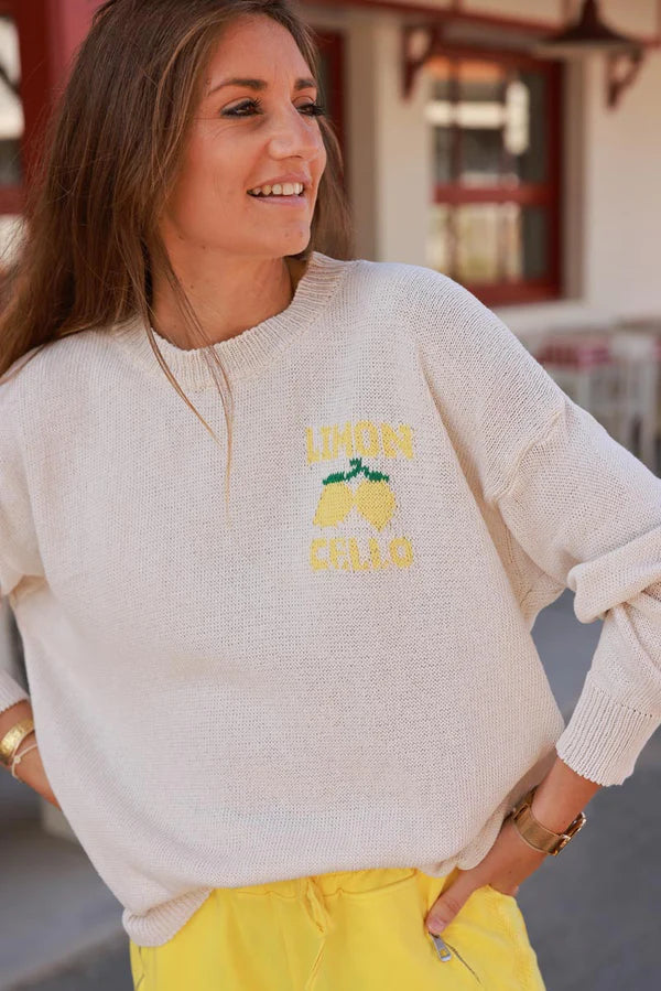 Beige Limoncello Knit Sweater