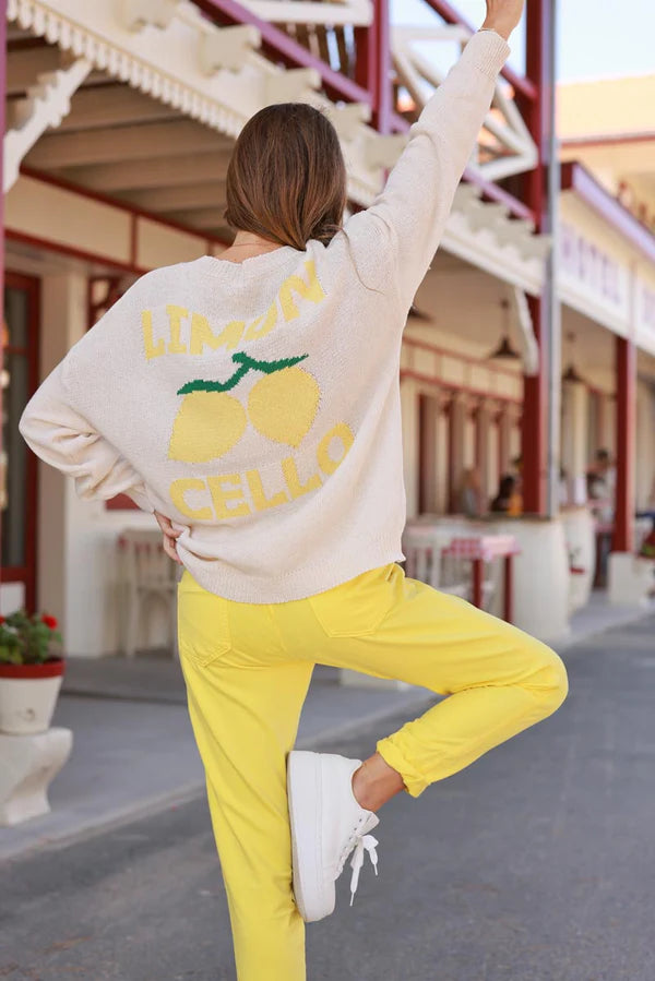 Beige Limoncello Knit Sweater