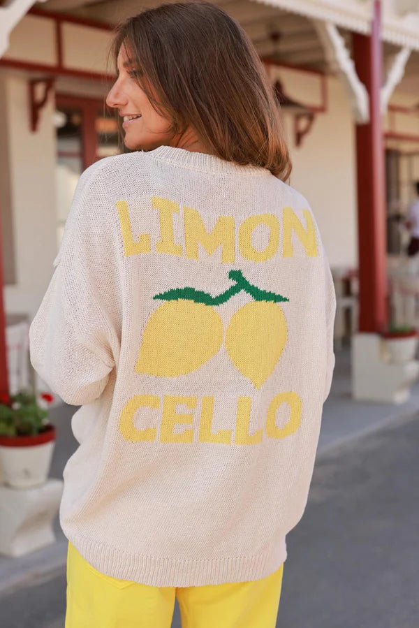Beige Limoncello Knit Sweater