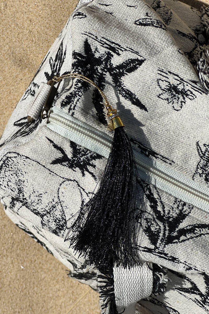 Black Tropical Delights Weekender Bag