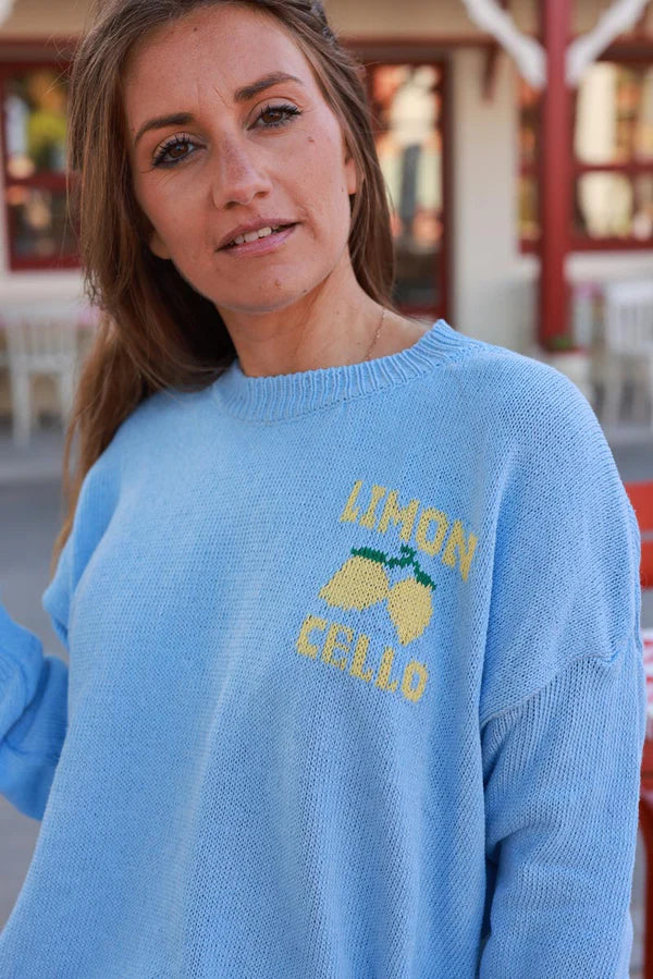 Blue Limoncello Knit Sweater