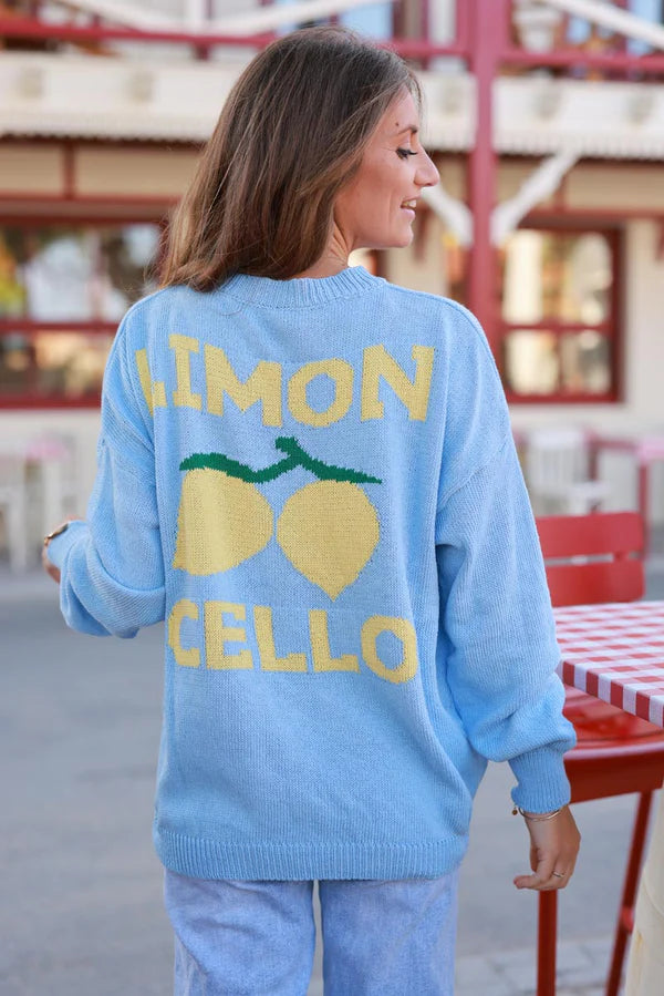 Blue Limoncello Knit Sweater