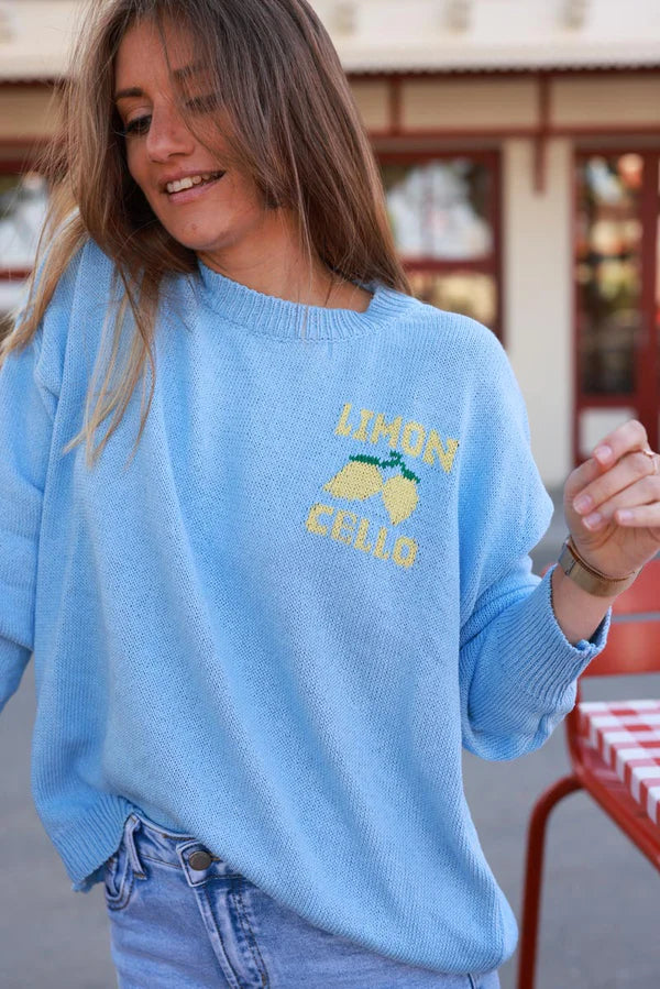 Blue Limoncello Knit Sweater