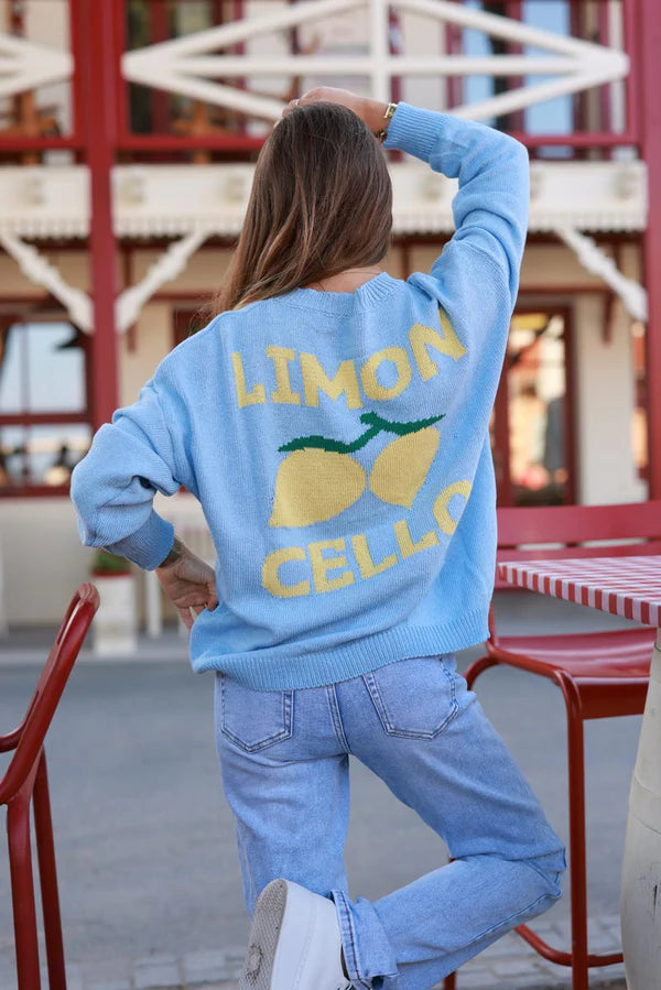 Blue Limoncello Knit Sweater