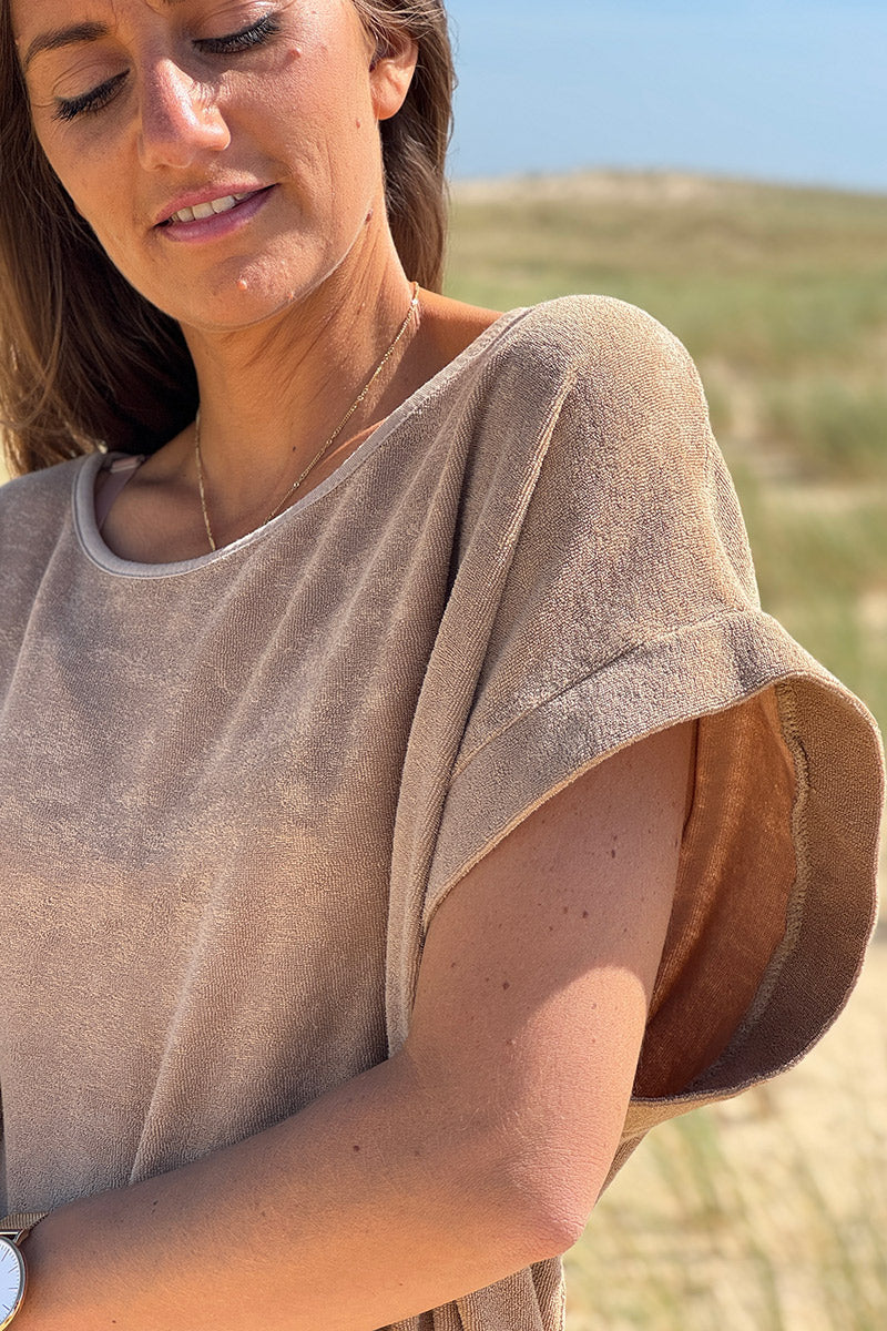 Cafe Terry Cloth Blouse