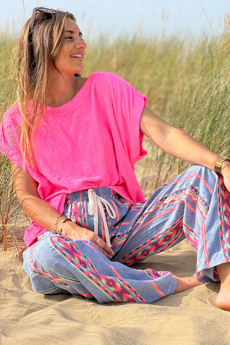 Bubblegum Pink Terry Cloth Tee