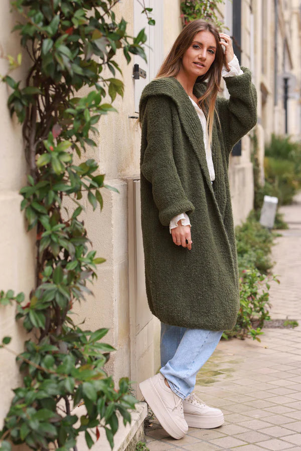 Olive duster coat online