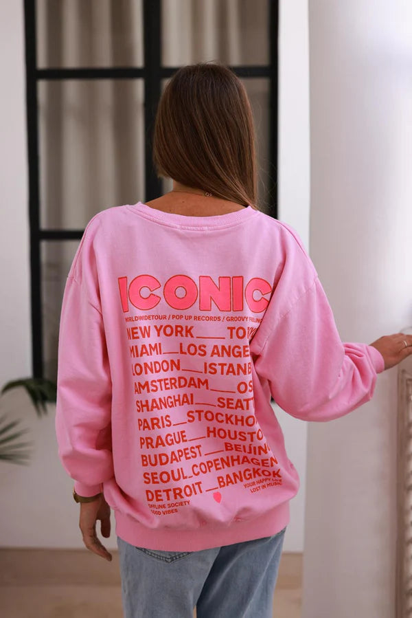 Light Pink Iconic Jersey Sweater