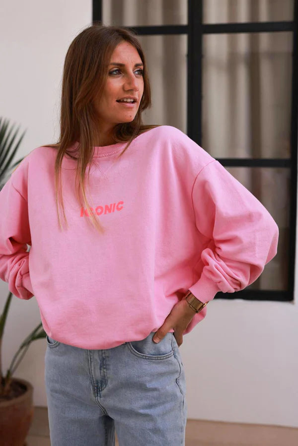 Light Pink Iconic Jersey Sweater