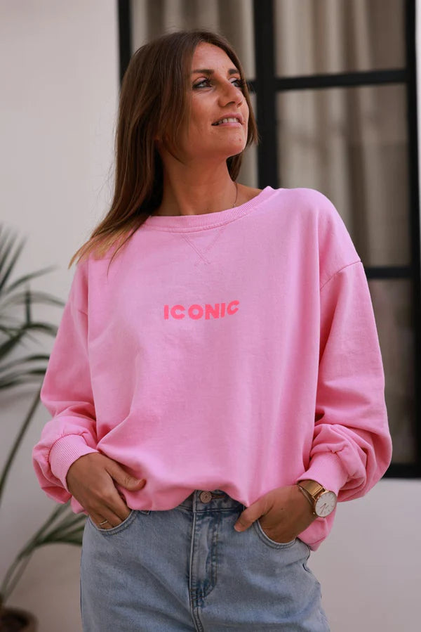 Light Pink Iconic Jersey Sweater