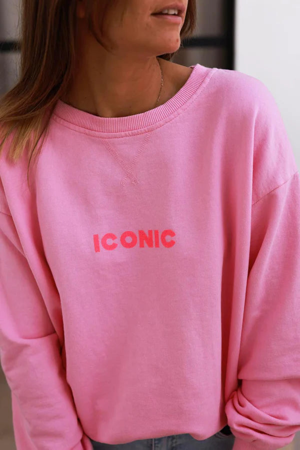 Light Pink Iconic Jersey Sweater