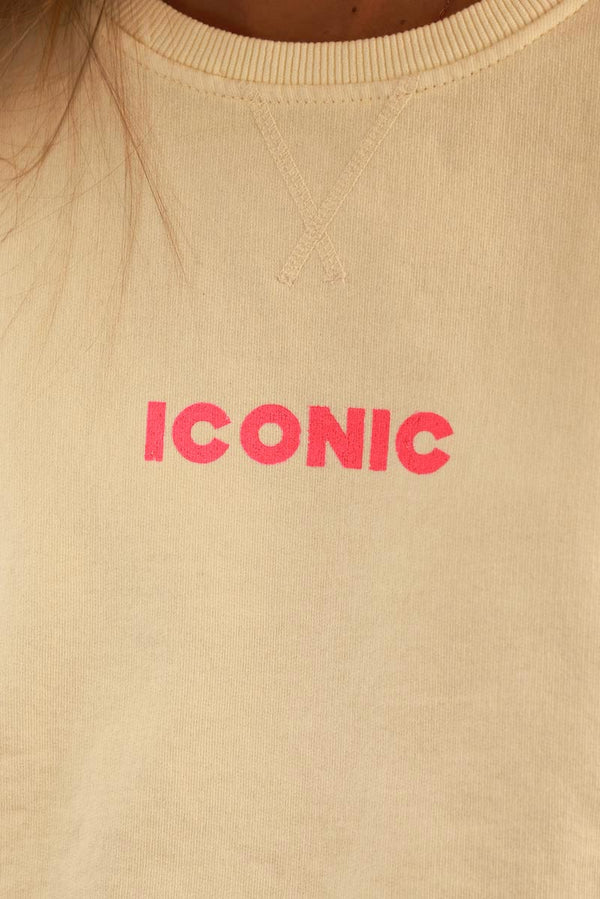 Light Yellow Iconic Jersey Sweater
