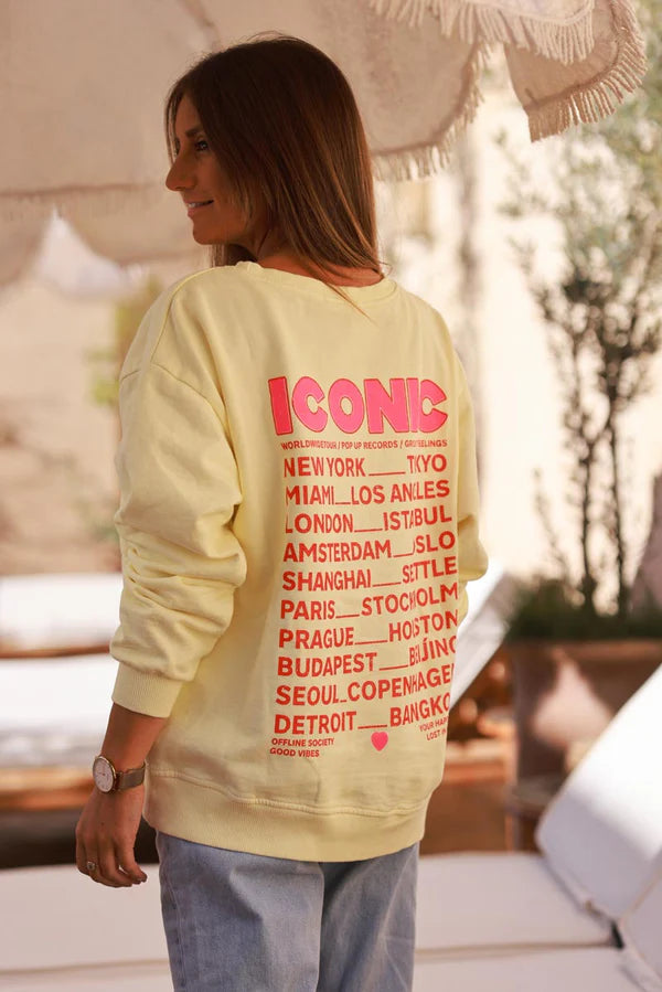 Light Yellow Iconic Jersey Sweater