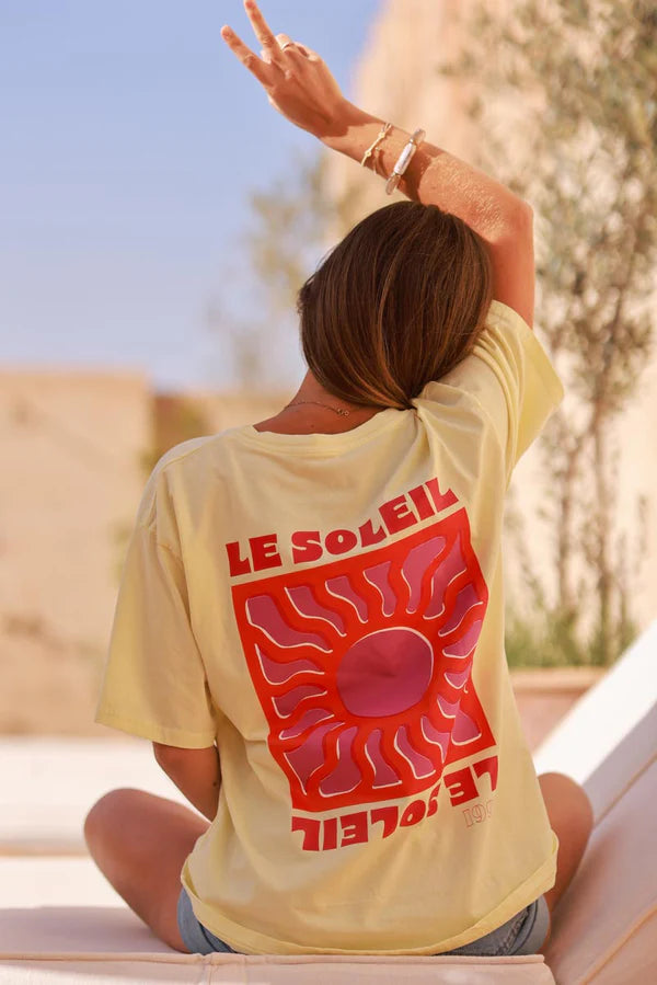 Light Yellow Le Soleil Jersey Tee