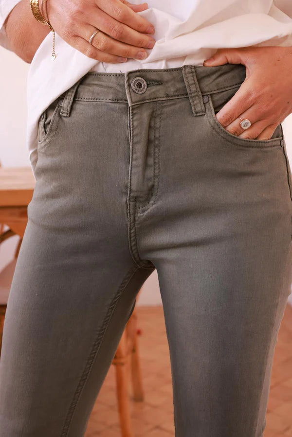 Olive Baby Bell Bottom Jeans