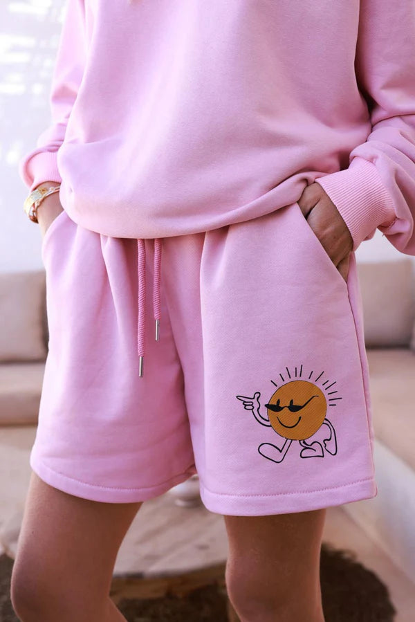 Pink Cool Sunshine Pull-On Knit Shorts