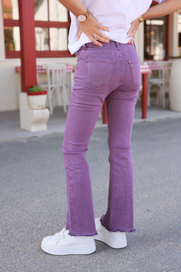 Purple Baby Bell Bottom Jeans