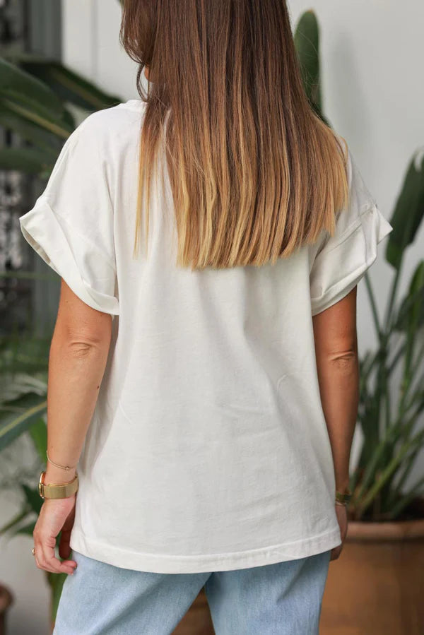 White Cool Bear Cotton Jersey Tee