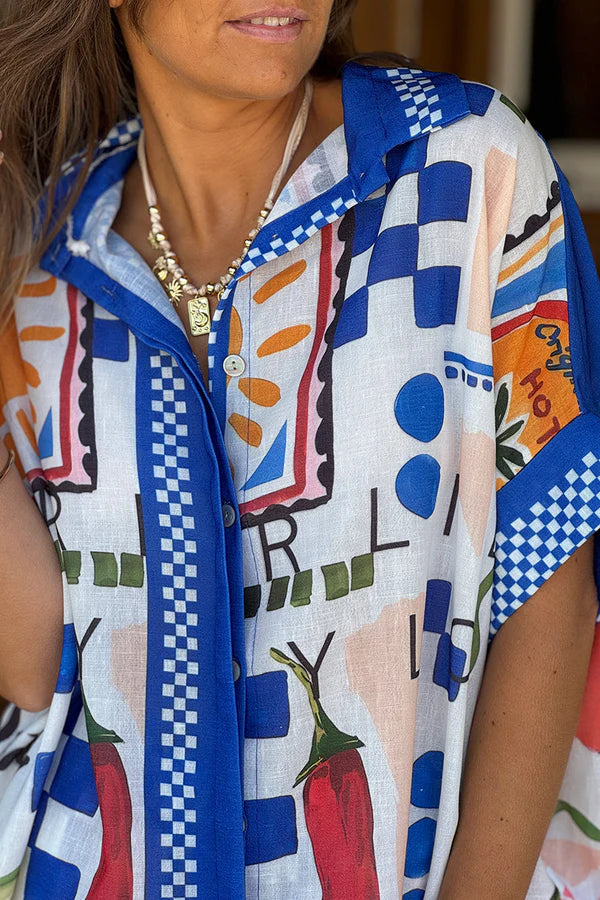 White Country Kitchen Button Down Shirt