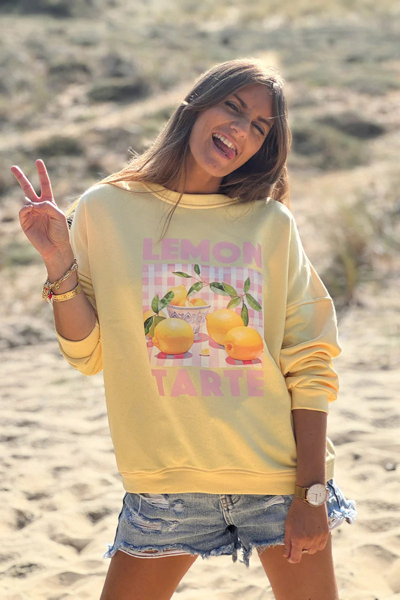 Butter Yellow Lemon Tarte Sweater