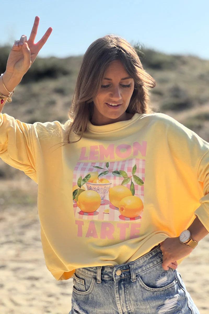 Butter Yellow Lemon Tarte Sweater
