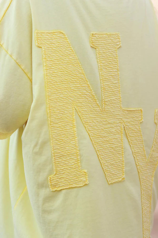 Yellow NY Jersey Knit Tee