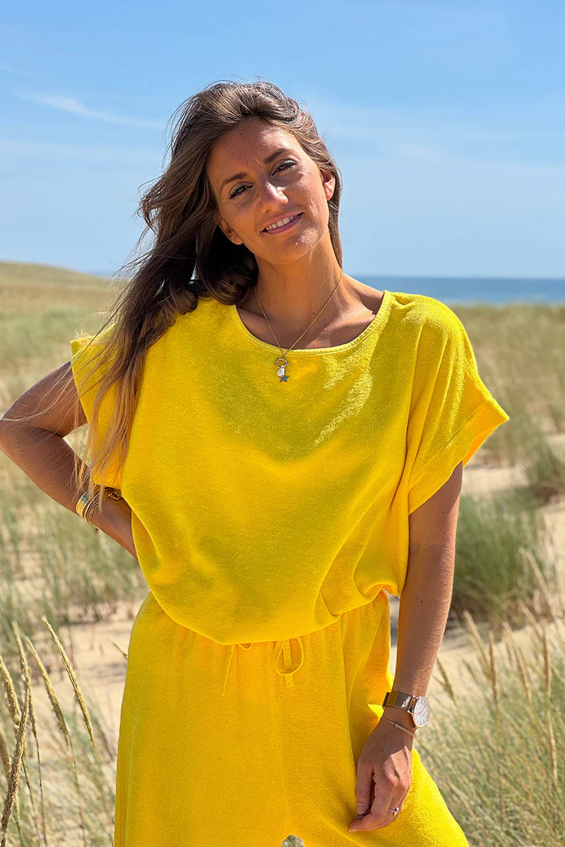 Yellow Terry Cloth Blouse
