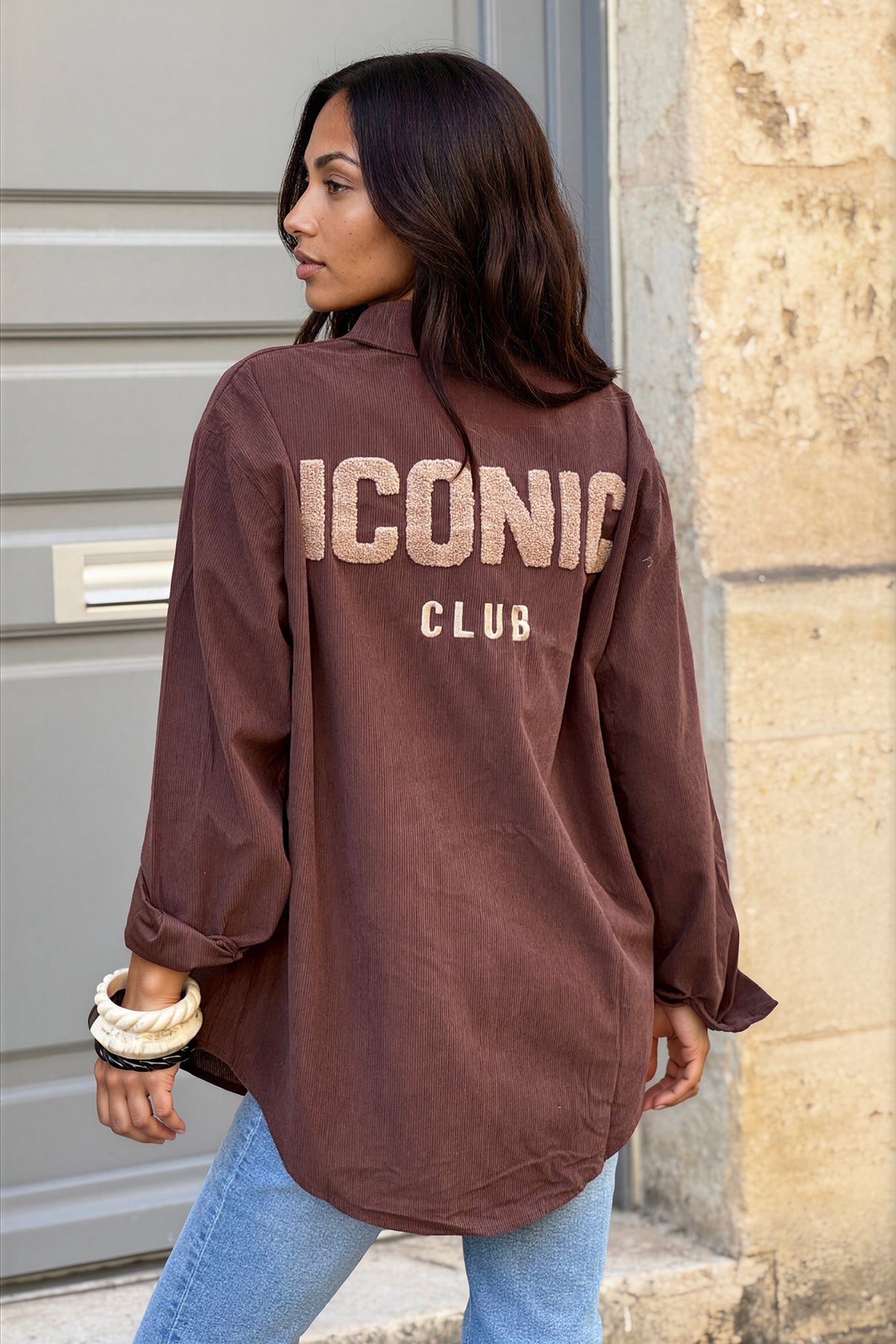 Brown Iconic Club Corduroy Shirt