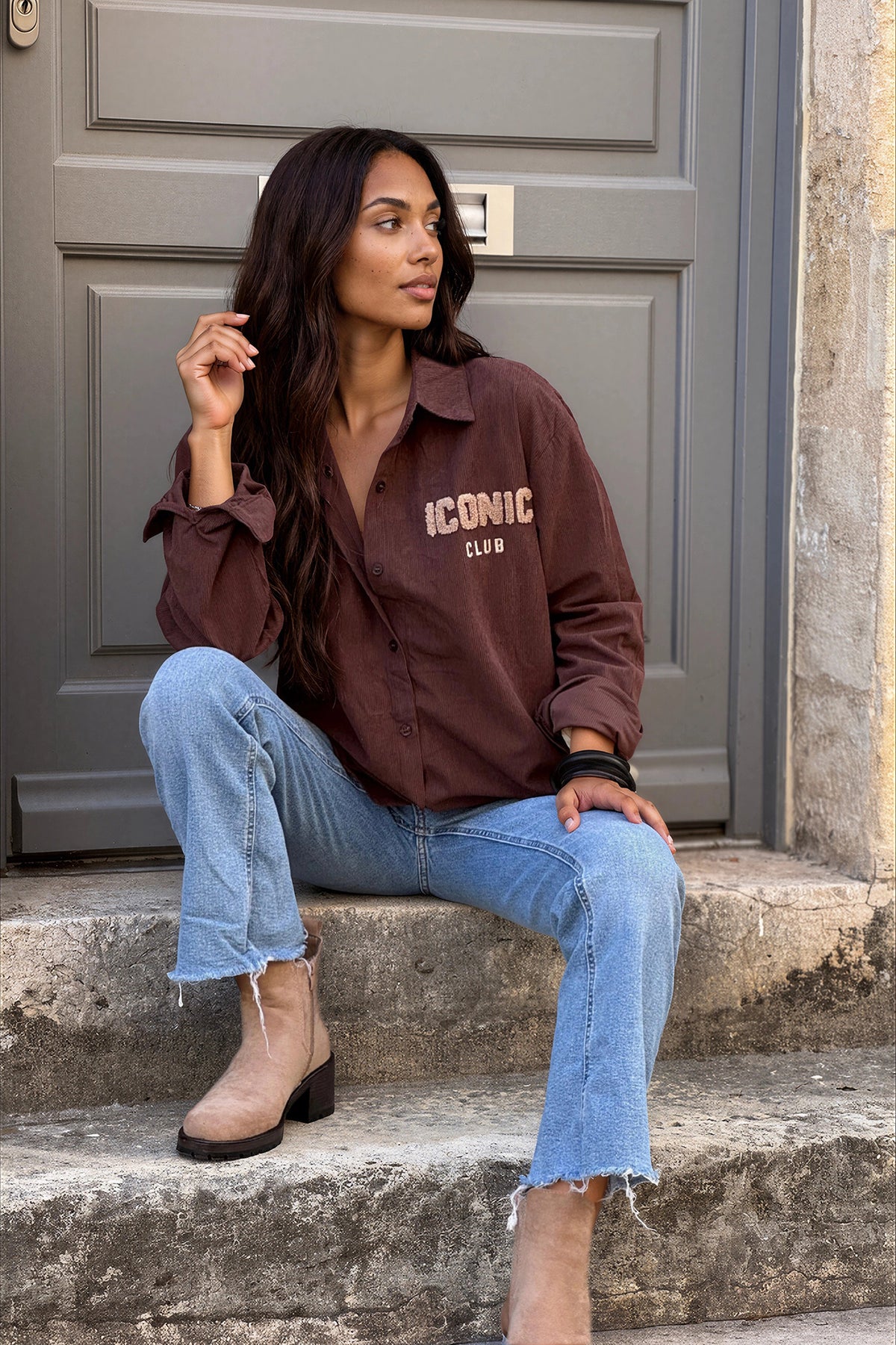 Brown Iconic Club Corduroy Shirt