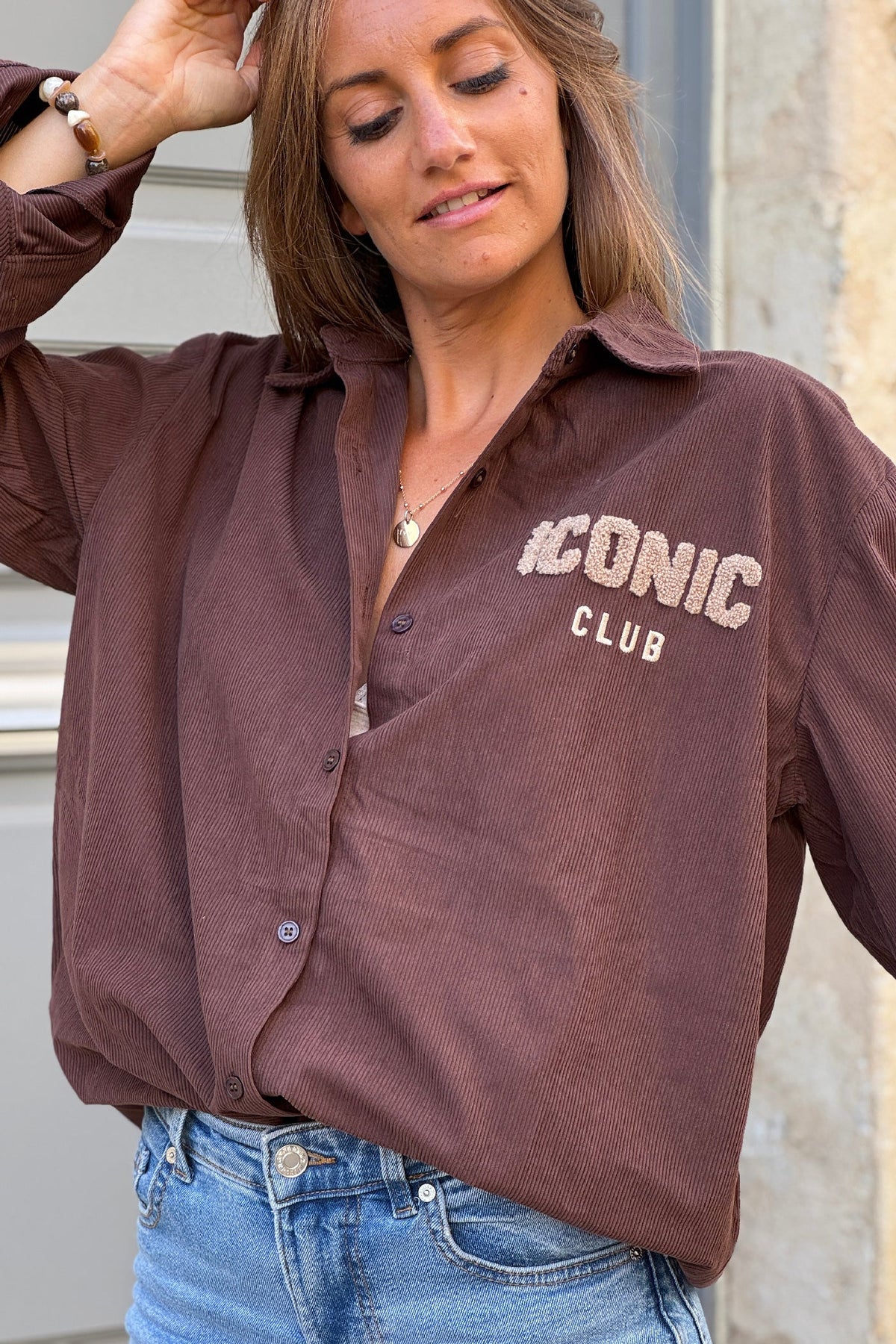 Brown Iconic Club Corduroy Shirt