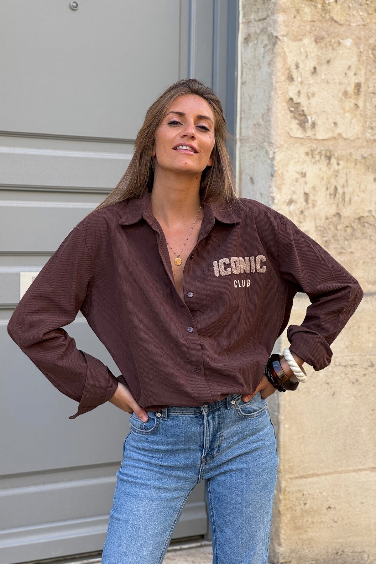 Brown Iconic Club Corduroy Shirt