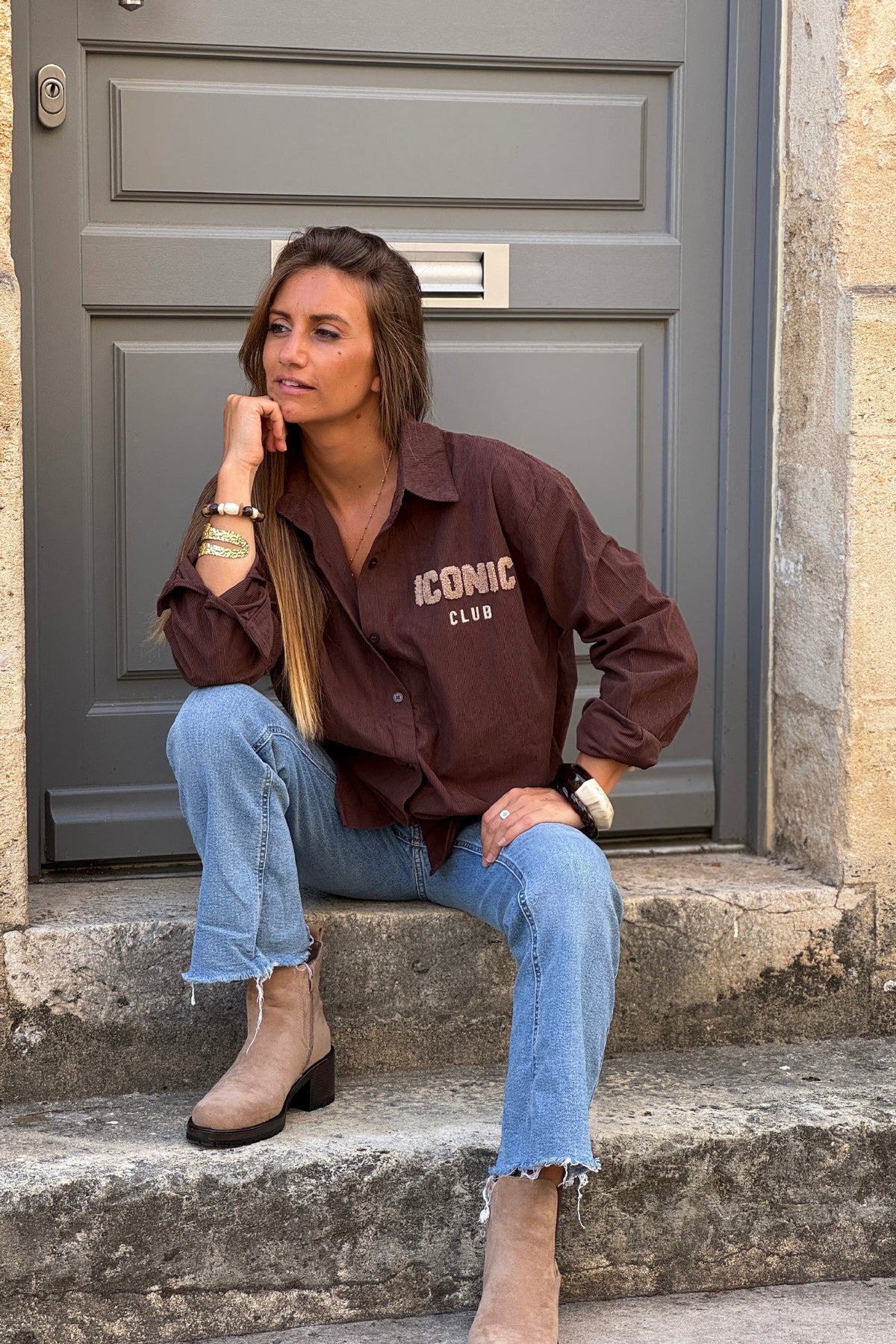 Brown Iconic Club Corduroy Shirt