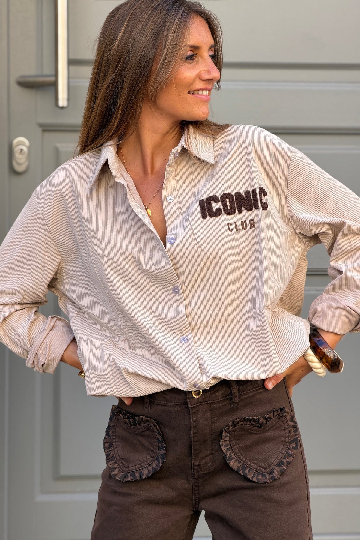 Cream Iconic Club Corduroy Shirt