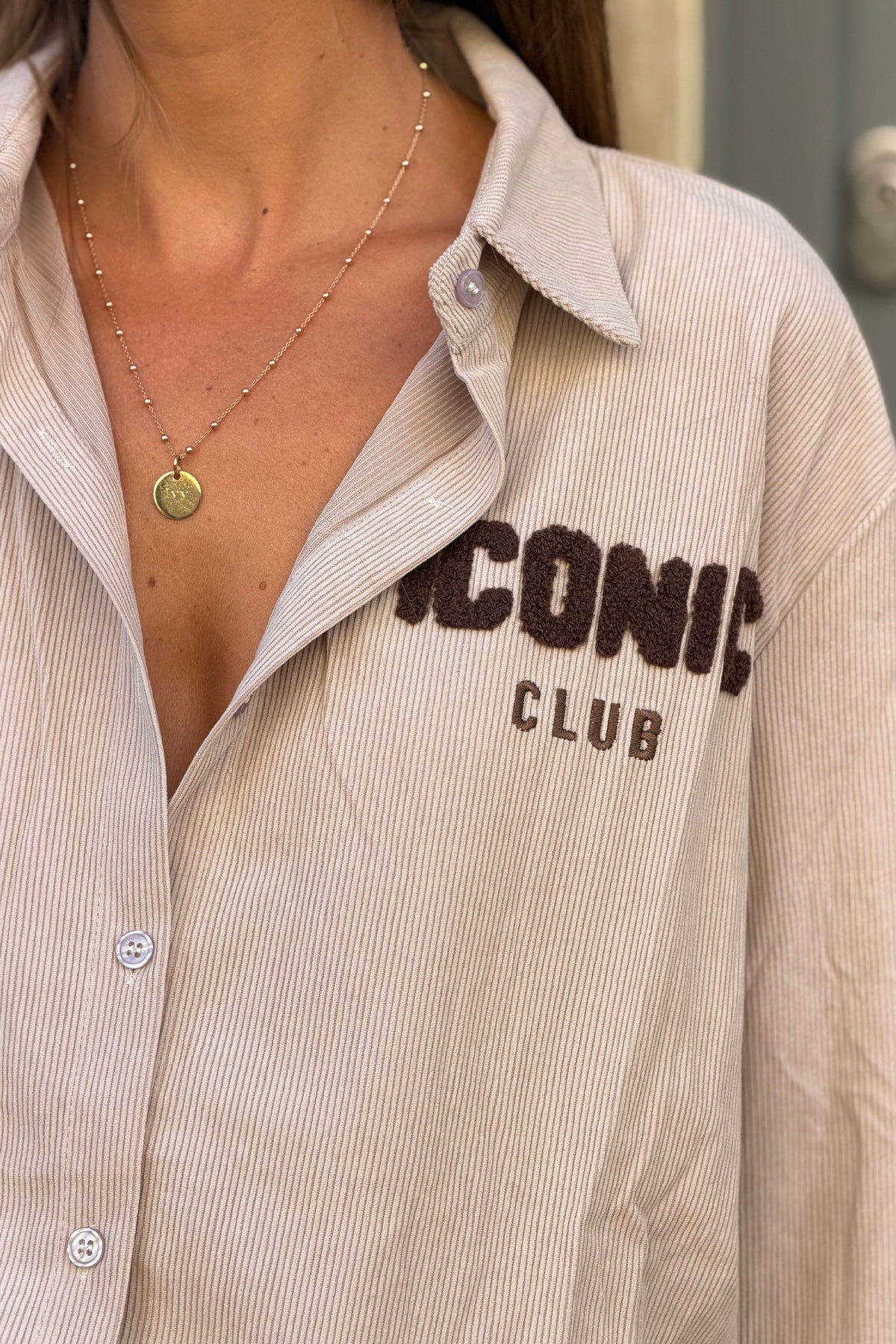 Cream Iconic Club Corduroy Shirt