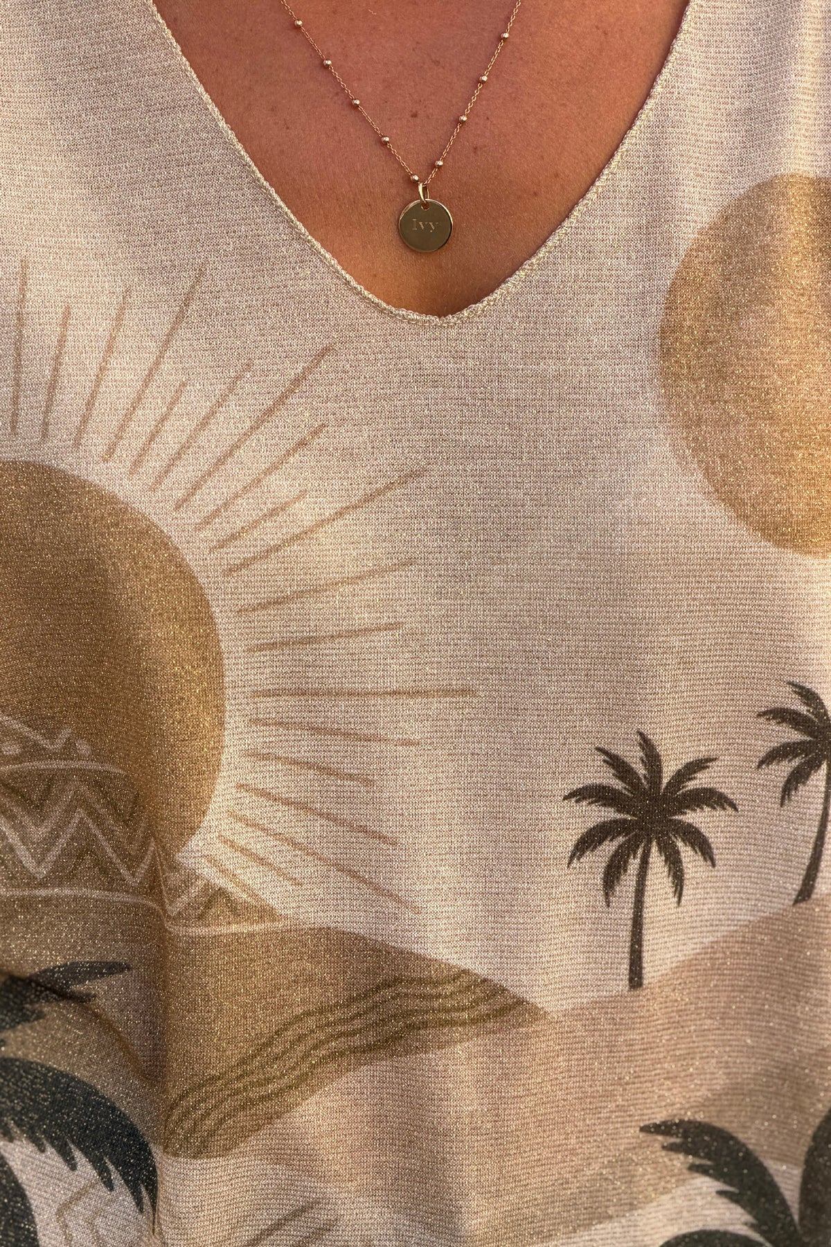 Olive Traditional Embroidered Cotton Tunic