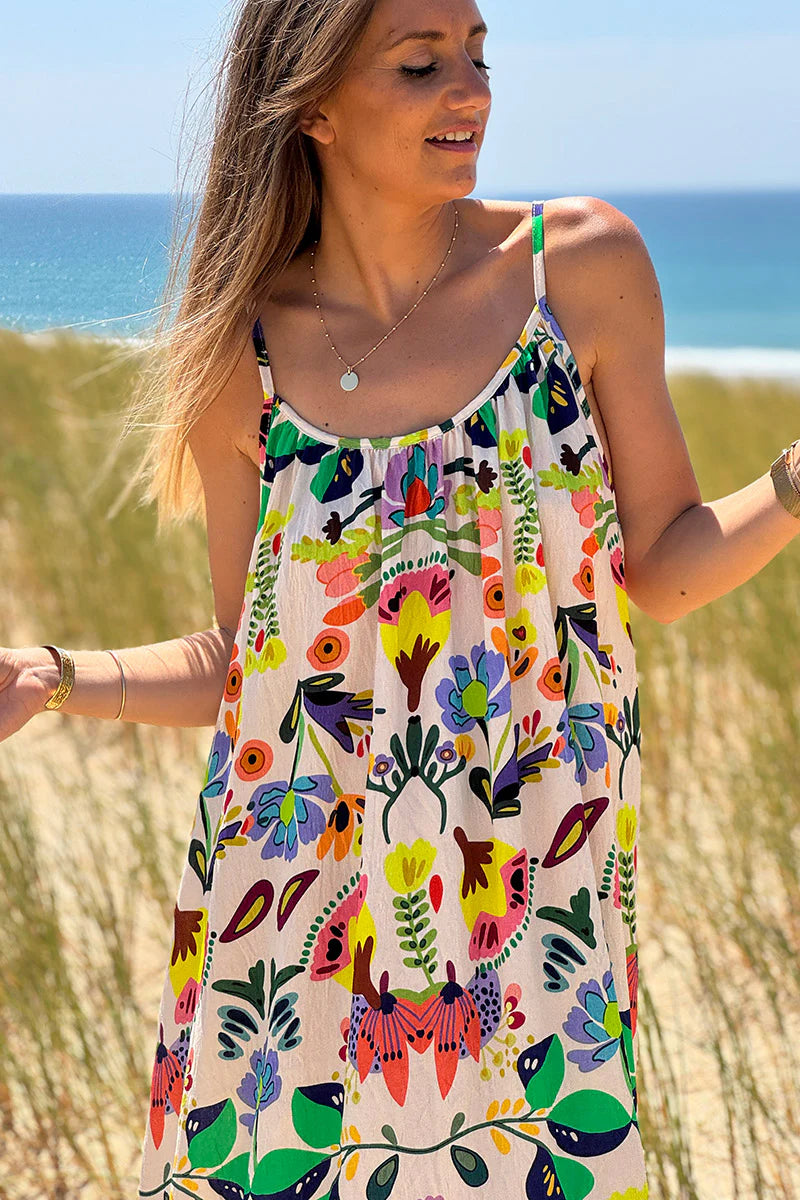 Multicolor Floral Maxi Dress