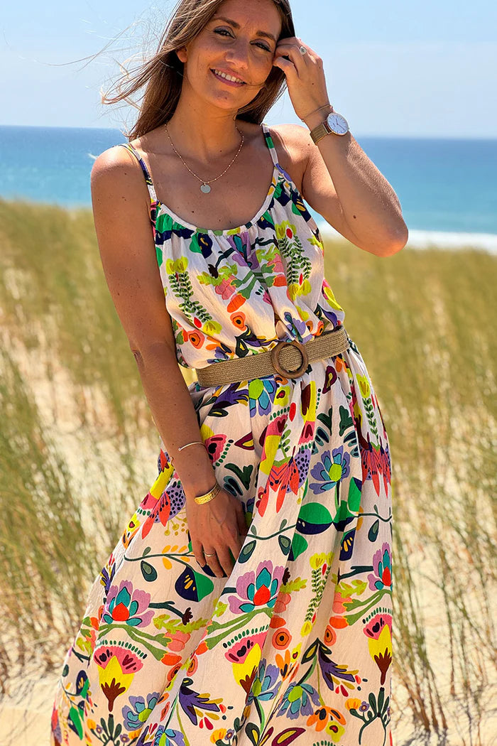 Multicolor Floral Maxi Dress