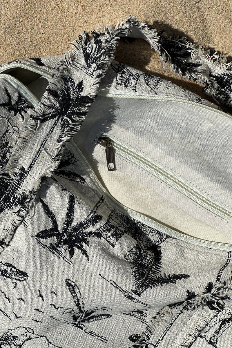 Black Tropical Delights Weekender Bag