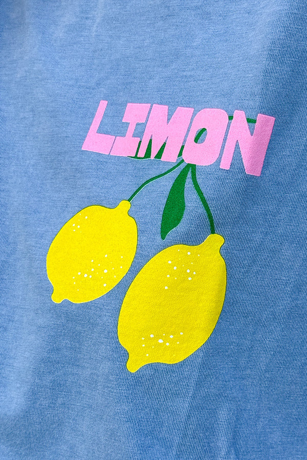 Blue Jersey Knit Limoncello Tee