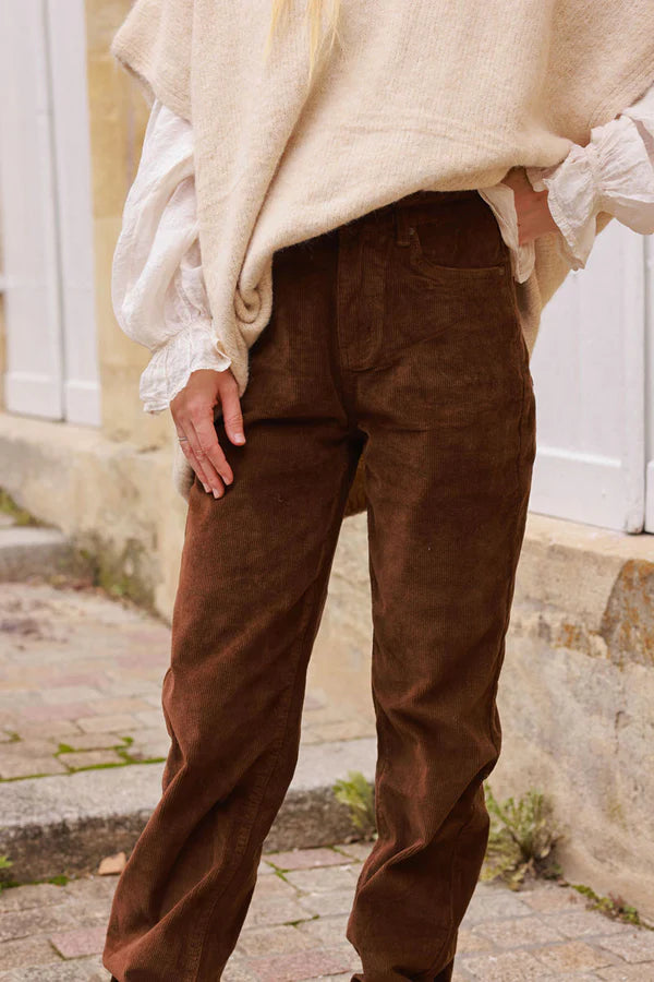 Chocolate Brown Corduroy Pants