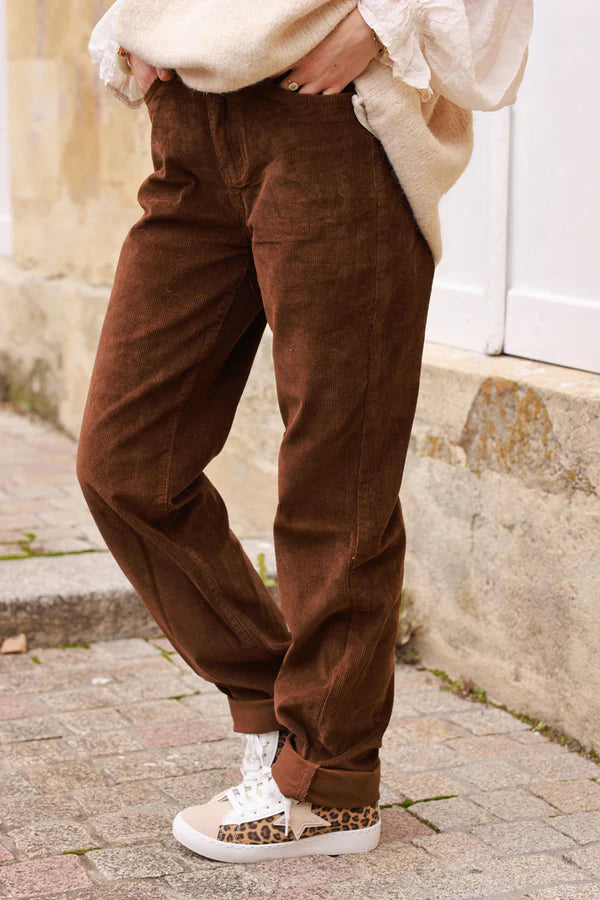 Chocolate Brown Corduroy Pants