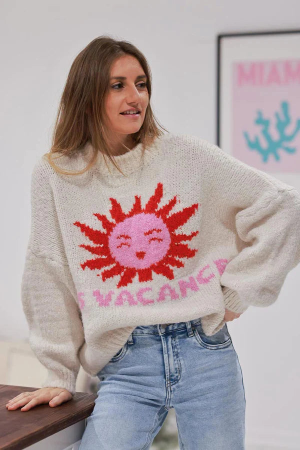 Cream Les Vacances Sun Knit Sweater