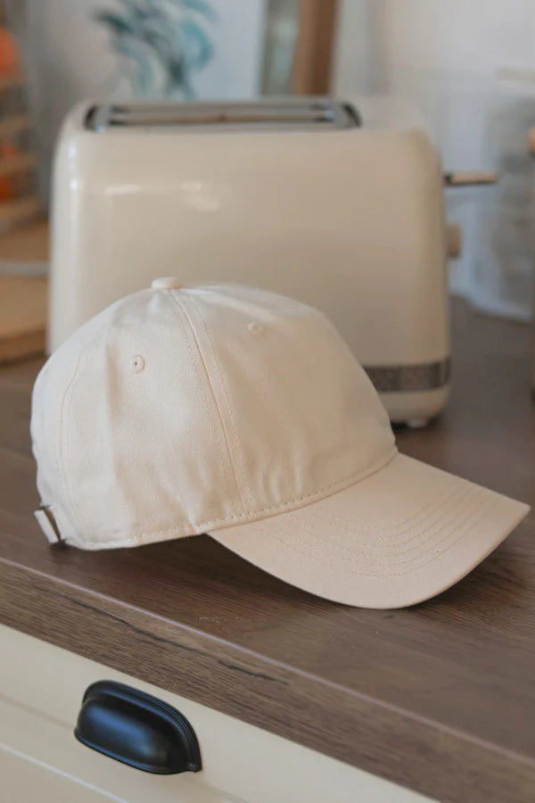 Cream Utility Baseball Cap